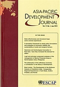 Asia Pacific Development Journal, Volume 17, No. 1, June 2010 (Paperback)