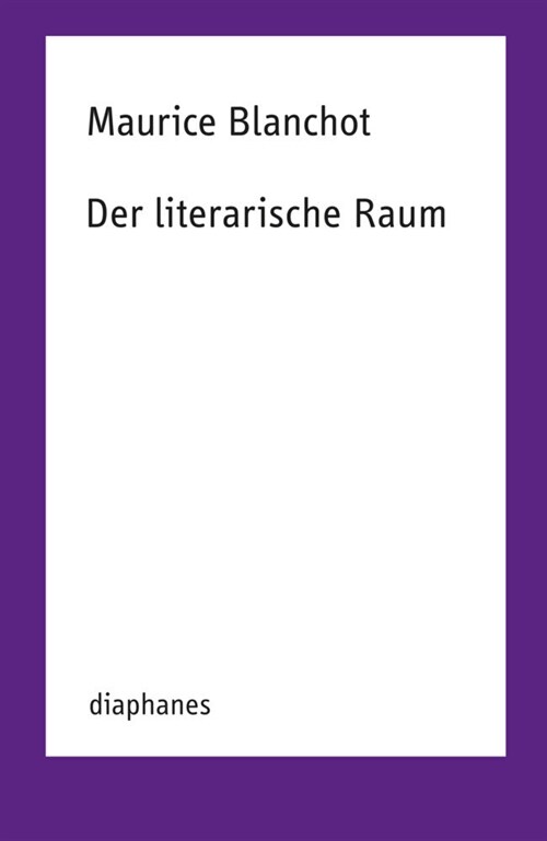 Der literarische Raum (Paperback)