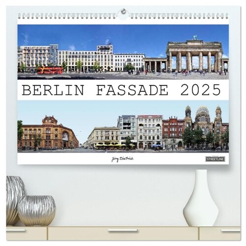 Berlin Fassade (hochwertiger Premium Wandkalender 2025 DIN A2 quer), Kunstdruck in Hochglanz (Calendar)