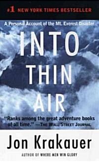 Into Thin Air (Paperback, 1st)