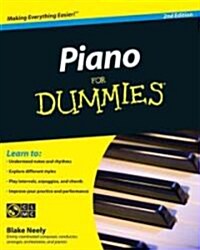 [중고] Piano for Dummies [With CDROM] (Paperback, 2nd, Revised)