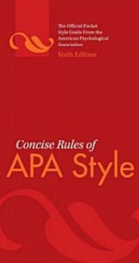 Concise Rules of APA Style (Spiral, 6)
