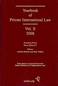 Yearbook of Private International Law 2008 (Hardcover)