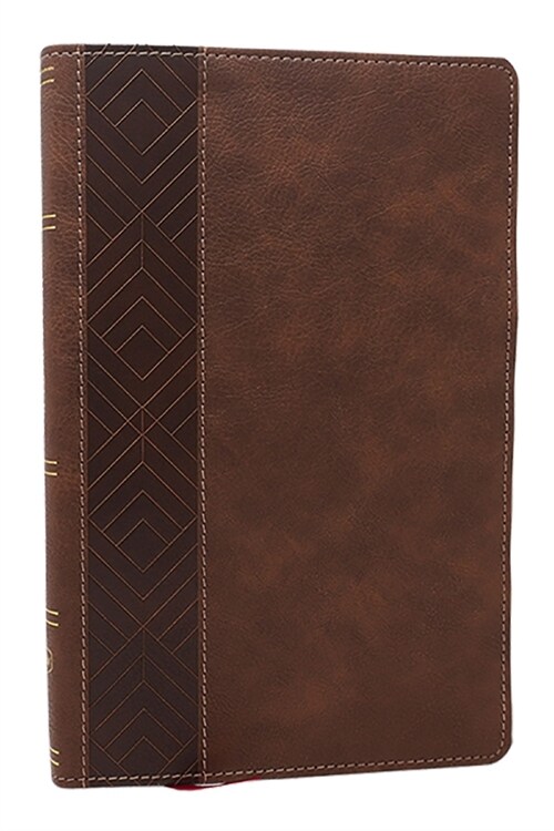 Nkjv, Personal Size New Testament, Brown Leathersoft, Red Letter, Comfort Print (Imitation Leather)