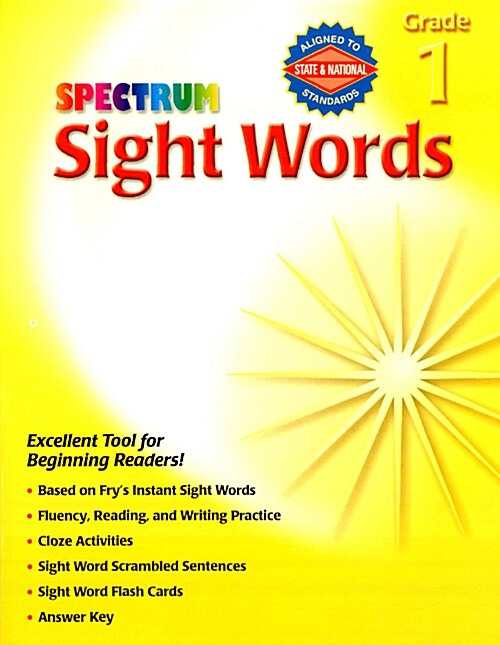 Spectrum Sight Words, Grade 1 (Paperback)