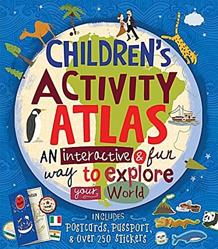 Childrens Activity Atlas [With Sticker(s)] (Hardcover)