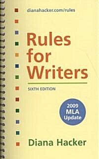 Rules for Writers With 2009 MLA Update + Research Pack (Paperback, 6th, LAM, PCK)