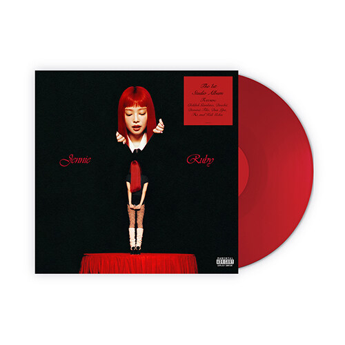 제니 (JENNIE) - The 1st Studio Album [Ruby Vinyl] (Unsigned) (Opaque Red LP)