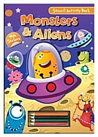 Activity Stencil Books - Monsters & Aliens : Colouring & Activity (Novelty Book, New ed)