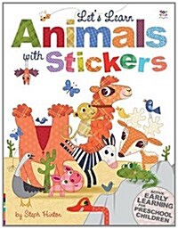 Lets Learn Animals with Stickers (Paperback)