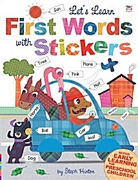 Lets Learn First Words with Stickers (Paperback)