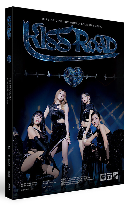 [블루레이] 키스오브라이프 - 2024 KISS OF LIFE 1st WORLD TOUR [KISS ROAD] IN SEOUL Blu-ray (2disc)