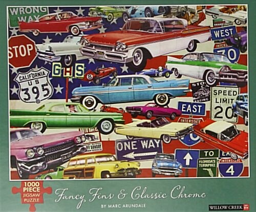 Fancy Fins and Classic Chrome 1000-Piece Puzzle (Other)