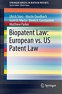 Biopatent Law: European vs. Us Patent Law (Paperback, 2014)