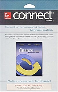 Connect Finance with Learnsmart 1 Semester Access Card to accompany Finance: Applications and Theory (Printed Access Code, 3rd)