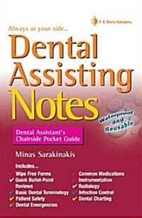 Dental Assisting Notes: Dental Assistants Chairside Pocket Guide (Spiral)