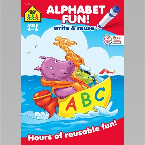 Alphabet Fun a Wipe-Off Book: Hours of Reusable Fun! (Paperback)