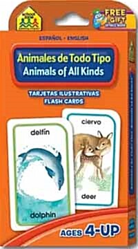 School Zone Bilingual Animals of All Kinds Flash Cards (Other)