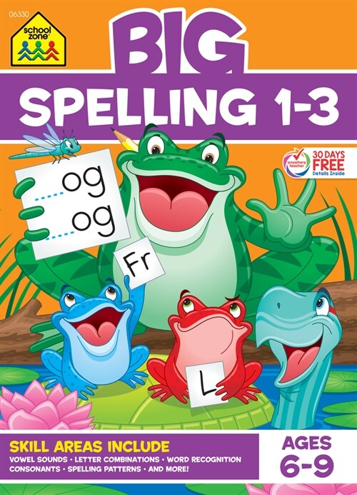 School Zone Big Spelling 1-3 Workbook (Paperback)