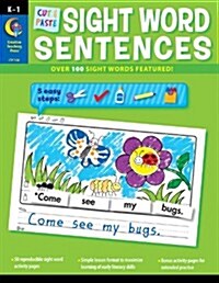 Cut & Paste Sight Words Sentences (Paperback)