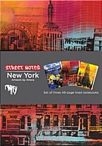 Street Notes-New York: Set of Three 48-Page Lined Notebooks (Paperback)