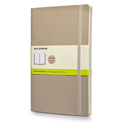 Moleskine Classic Large Plain Notebook: Khaki Beige (Paperback)