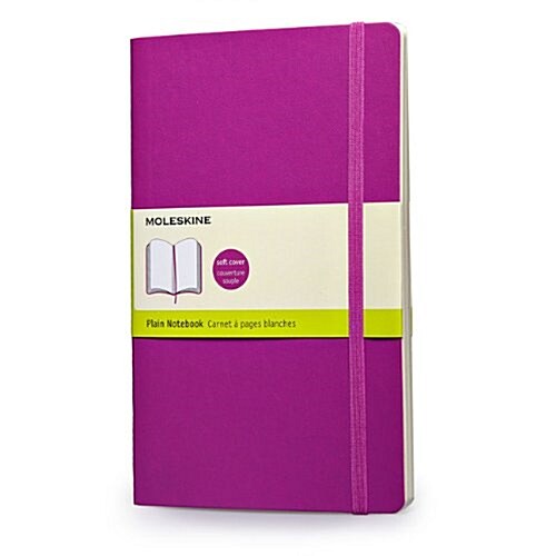 Moleskine Classic Large Plain Notebook: Orchid Purple (Paperback)