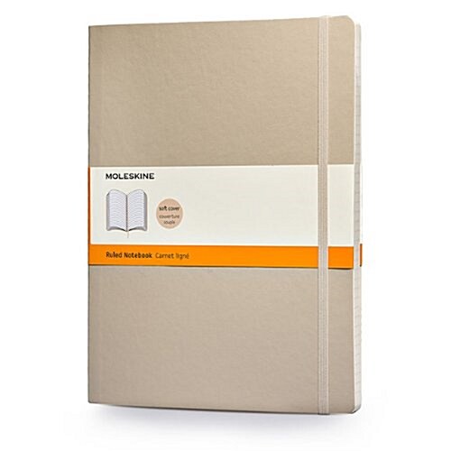 Moleskine Classic Extra Large Ruled Notebook: Khaki Beige (Paperback)