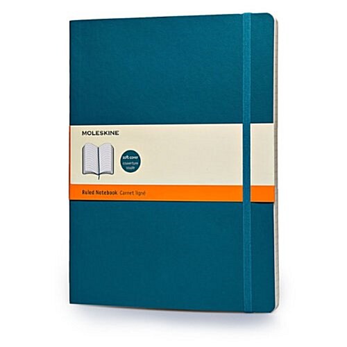 Moleskine Classic Extra Large Ruled Notebook: Underwater Blue (Paperback)