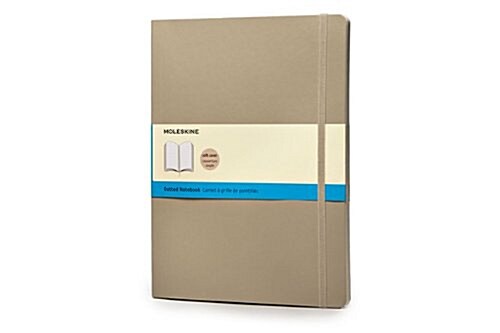Moleskine Classic Extra Large Dotted Notebook: Khaki Beige (Paperback)