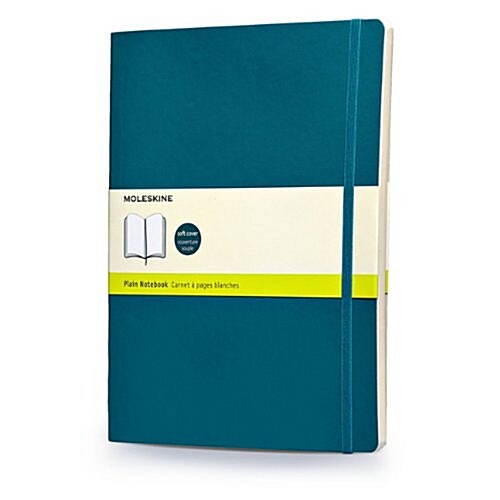 Moleskine Classic Extra Large Plain Notebook: Underwater Blue (Paperback)