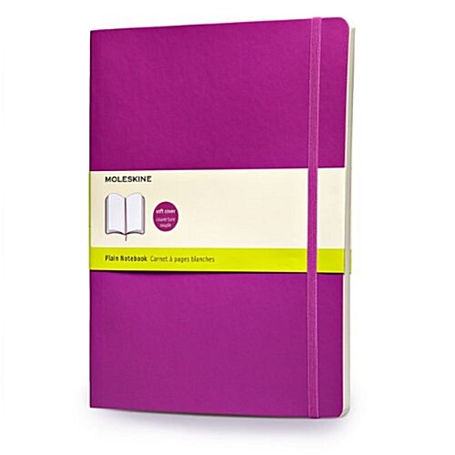 Moleskine Classic Extra Large Plain Notebook: Orchid Purple (Paperback)