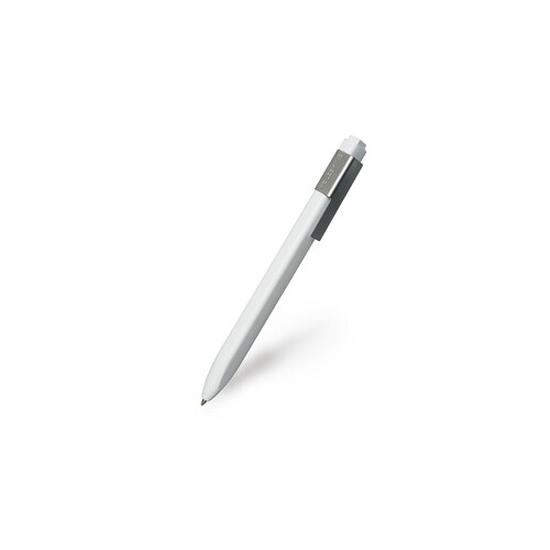 Moleskine Classic Click Ball Pen, White, Large Point (1.0 MM), Black Ink (Other)