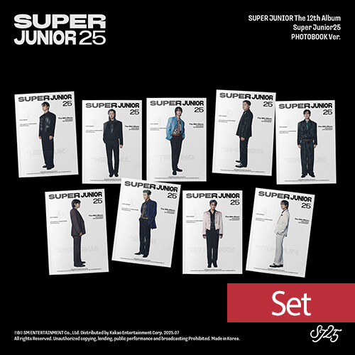 [SET] 슈퍼주니어 - 정규 12집 Super Junior25 (PHOTOBOOK Ver.)[9종 세트]