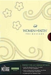 Women of Faith Message Bible: Mahogany Leathersoft Edition (Hardcover)