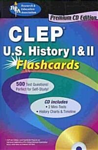 CLEP(R) U.S. History I & II Flashcards W/CD [With CDROM] (Paperback)