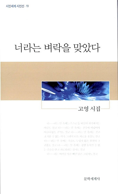 너라는 벼락을 맞았다