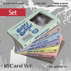 [SET][포카앨범] 클로즈 유어 아이즈 - 미니 2집 Snowy Summer [ID Card Ver.](7종 세트)