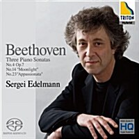 [수입] 베토벤 : 피아노 소나타 4번, 14번월광 & 23번열정 [SACD Hybrid]
