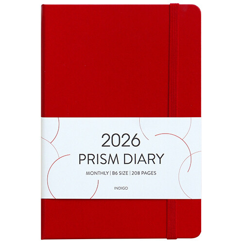 [레드] 2026 프리즘 B6 먼슬리 다이어리
