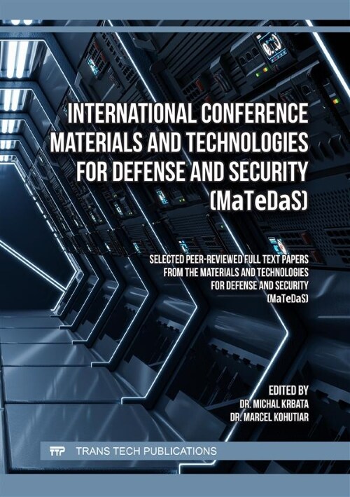 International Conference Materials and Technologies for Defense and Security (MaTeDaS) (Paperback)