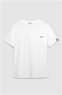 KNOU 라운드 반팔 티셔츠 White (SIZE: S)