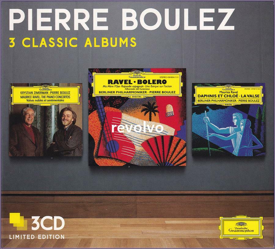 [중고] [수입] 3 Classic Albums - 피에르 불레즈 (라벨 작품집) [LP 미니어처 게이트폴드 자켓]