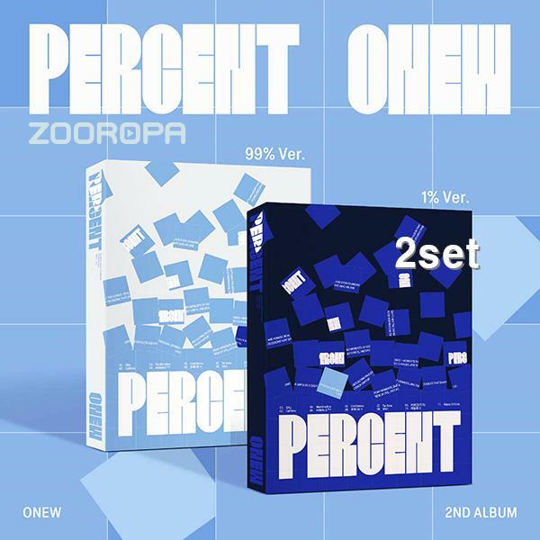 [중고] [미개봉/2종세트] 온유 ONEW PERCENT 2집 Photobook Ver.