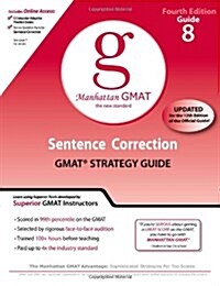 [중고] Sentence Correction GMAT Strategy Guide (Paperback, Pass Code, 4th)