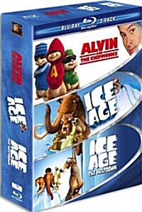 [수입] Family Blu-ray 3-Pack (Alvin and the Chipmunks / Ice Age / Ice Age 2)