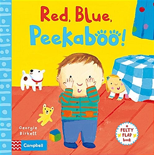 Red, Blue, Peekaboo (Board Book, Main market ed)