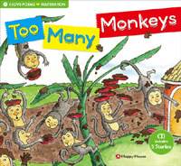 I Love Poems Set 7 Alliteration : Too Many Monkeys (Storybook + Workbook + Teacher's Guide + 1 Audio CD)