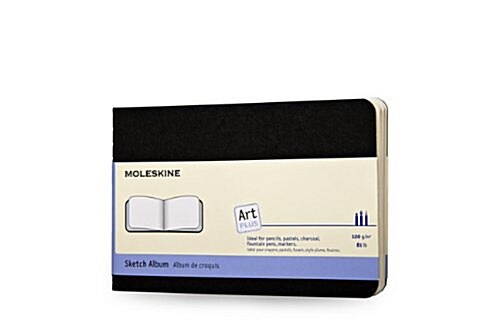 Moleskine Art Plus Sketch Album, Pocket, Black, Soft Cover (3.5 X 5.5) (Paperback)