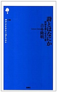 詩とはなにか―世界を凍らせる言葉 (詩の森文庫) (新書)